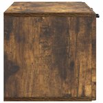 vidaXL Meuble TV mural Chêne fumé 78 5 x 31 x 30 cm Bois d'ingénierie