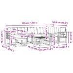 vidaXL Ensemble de canapés d'extérieur 8 pc Blanc et Beige