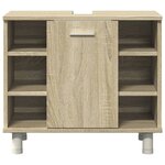 vidaXL Ensemble de meubles de salle de bain 4 Pièces chêne sonoma