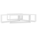 vidaXL Étagères murales cube 4 Pièces Blanc 60x15x23 cm Bois d’ingénierie