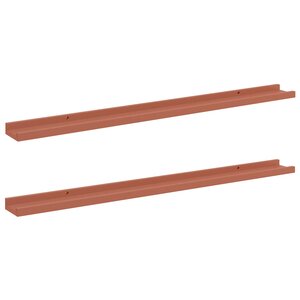 vidaXL Étagère Murale 2 Pièces Rouge 100 x 9 x 3 cm Bois d'ingénierie