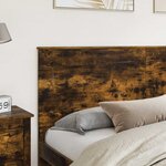 vidaXL Tête de lit Chêne fumé 180 cm Bois d'ingénierie