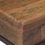 vidaXL Meuble TV 110x30x46 cm bois massif de récupération