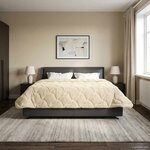 vidaXL Couette d'été 240 x 260 cm Été Crème Respirant
