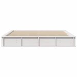 vidaXL Cadre de lit Blanc 200 x 200 cm Pin massif