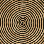 vidaXL Tapis Naturel et Noir 140 x 200 cm Jute