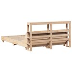 vidaXL Cadre de lit sans matelas 140x190 cm bois de pin massif