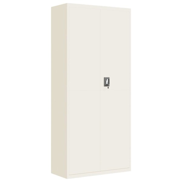 vidaXL Classeur blanc 90x40x200 cm acier