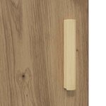 vidaXL Buffet chêne artisanal 34 5 x 34 x 90 cm Bois d'ingénierie