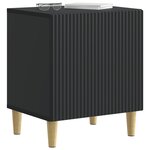 vidaXL Cabinet de chevet Noir 43 x 34 5 x 50 cm Bois d'ingénierie