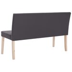 vidaXL Banc 139 5 cm Gris Similicuir