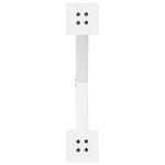 vidaXL Pieds de table basse en forme de X  2 pièces  blanc  50 x (42-43) cm  acier