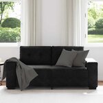 vidaXL Canapé causeuse noir 180x77x82 cm velours