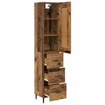 vidaXL Haut Armoire Bois Ancien 34 5 x 34 x 180 cm Bois d'ingénierie