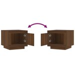 vidaXL Table basse chêne marron 51x50x45 cm bois d'ingénierie
