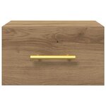 vidaXL Cabinet de chevet 2 Pièces Chêne artisanal 35 x 35 x 20 cm