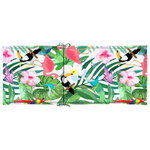 vidaXL Coussins de chaise de jardin dossier haut lot de 2 multicolore