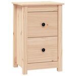 vidaXL Table de chevet 40x35x61 5 cm Bois de pin massif