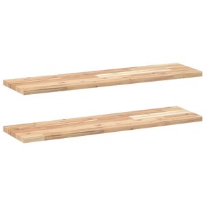vidaXL Étagères flottantes 2 Pièces 100x20x2 cm acacia massif non traité