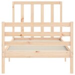 vidaXL Cadre de lit sans matelas bois de pin massif