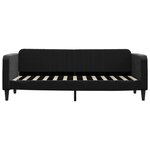 vidaXL Lit de jour avec lit gigogne noir 80x200 cm velours