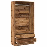 vidaXL Garde-robe vieux bois 100x50x200 cm bois d'ingénierie