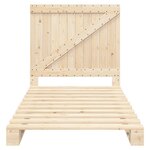 vidaXL Cadre de lit sans matelas avec tête de lit 100x200 cm