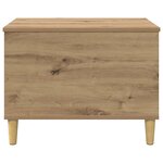 vidaXL Cabinet de chevet chêne artisanal 60 x 44.5 x 45 cm