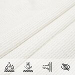 vidaXL Voile d'ombrage 160 g/m² Blanc 2 5x2 5x3 5 m PEHD