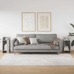 vidaXL Tables d'appoint 2 Pièces avec étagère sonoma gris 25 5x27x60 cm