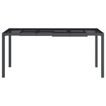 vidaXL Table de jardin anthracite 165x80x72 cm acier