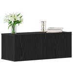 vidaXL Meuble TV 2 Pièces Chêne noir 80 x 30 x 30 cm Bois d'ingénierie