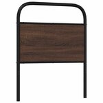 vidaXL Tête de lit chêne marron 80 cm acier et bois d'ingénierie