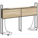 vidaXL Tête de lit de rangement Chêne sonoma 160 cm Bois d'ingénierie