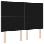 vidaXL Tête de lit LED avec tête de lit Marron foncé 160 cm Polyester