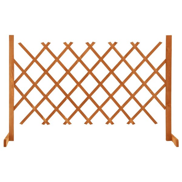 vidaXL Clôture en treillis de jardin Orange 120x90 cm Bois de sapin