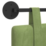 vidaXL Tête de lit suspendue Vert clair Velours