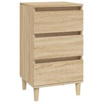 vidaXL Table de chevet chêne sonoma 40x35x70 cm bois d'ingénierie