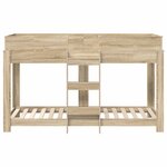 vidaXL Lit Superposé pour Enfants Chêne Sonoma 75 x 190 cm
