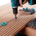 Wolfcraft ensemble de guide de perçage de plancher 6960000