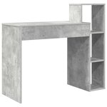 vidaXL Bureau Gris béton 100 x 40 x 90 cm Bois d'ingénierie