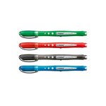 Etui de 4 Rollers WORKER Colorful Encre Liquide 100  Grip Tracé 0 5 mm STABILO