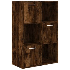 vidaXL Armoire de rangement Chêne fumé 60x29 5x90 cm