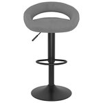 vidaXL Tabourets de bar lot de 2 gris clair velours