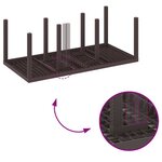 vidaXL Ensemble de salle à manger pour jardin 9 Pièces Marron Rattan Polt
