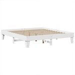 vidaXL Cadre de lit sans matelas blanc 180x200 cm bois massif de pin
