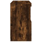 vidaXL Buffet avec lumières LED chêne fumé 60x37x67 cm