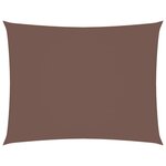 vidaXL Voile de parasol tissu oxford rectangulaire 3x4 5 m marron
