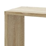 vidaXL Étagère d'angle murale chêne sonoma 45x45x147cm bois ingénierie