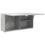 vidaXL Armoire murale de bain gris béton 80x25x40 cm bois d'ingénierie